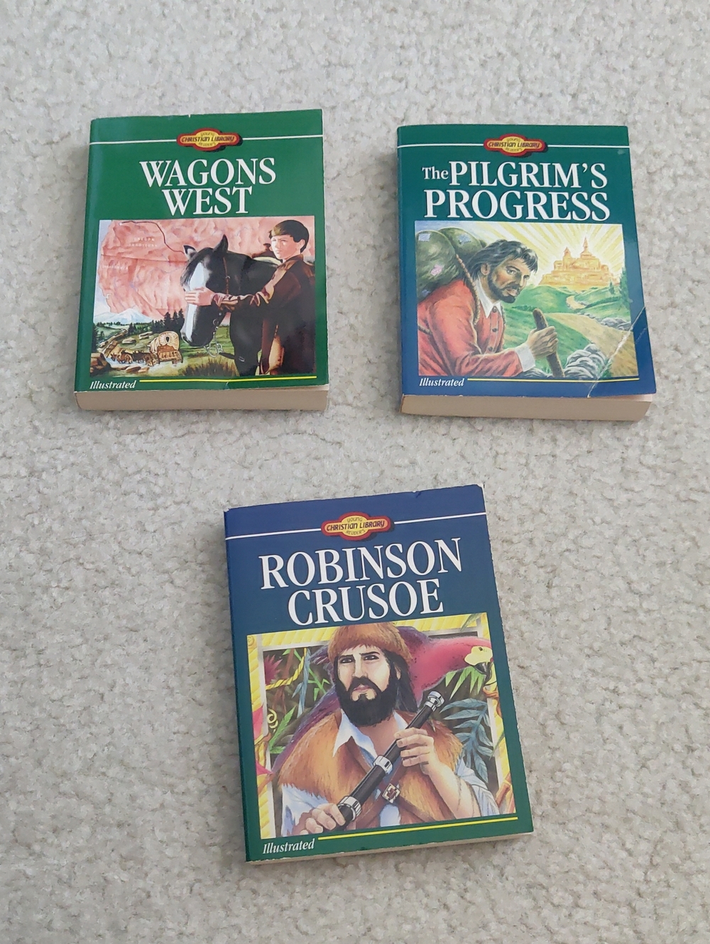 Lot Of 3 Vintage Paperback Books Illustrated Y2K Classic Educational Whimsical